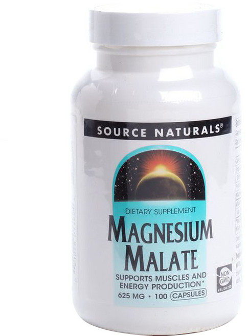 SOURCE NATURALS 蘋果酸鎂膠囊 625mg, 100顆, 1罐