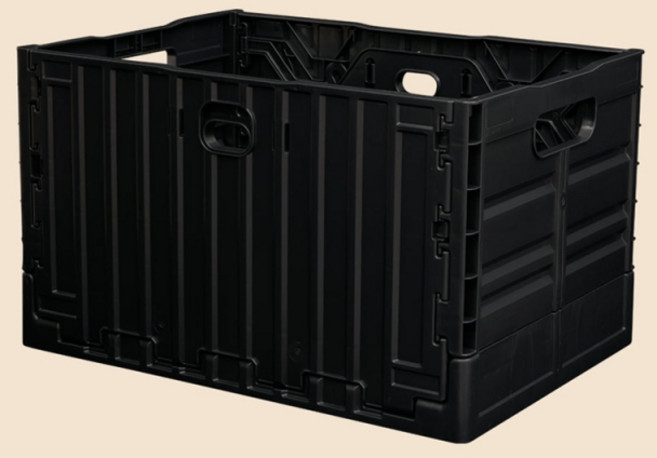 CARGO 工業風折疊收納箱, 黑色, 1個