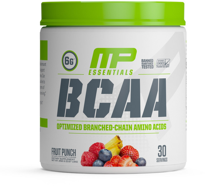 MUSCLEPHARM BCAA支鏈胺基酸補充粉 水果賓治口味, 果汁飲料, 1個, 258克