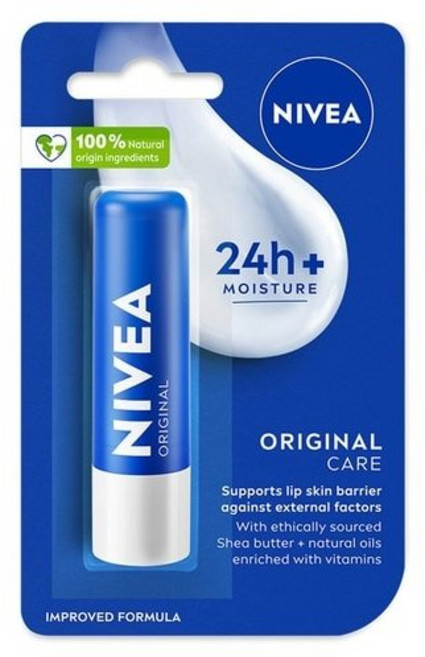 【NIVEA 妮維雅】水漾護唇膏-乳油木果 E【兔雜tuzha】, 1個, 4.8g, Original Care