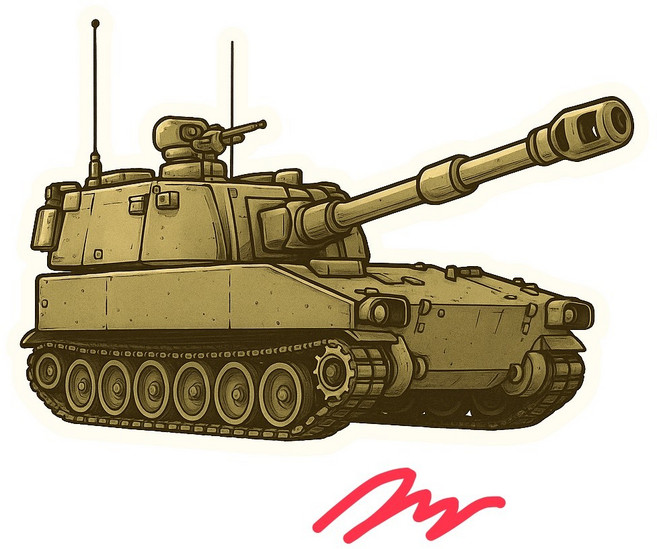 RBF現貨 M109 10CM STICKER 貼紙, 1個