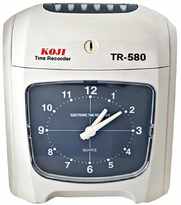 KOJI TR-580 電子打卡鐘 (六欄), 單一規格, 1個