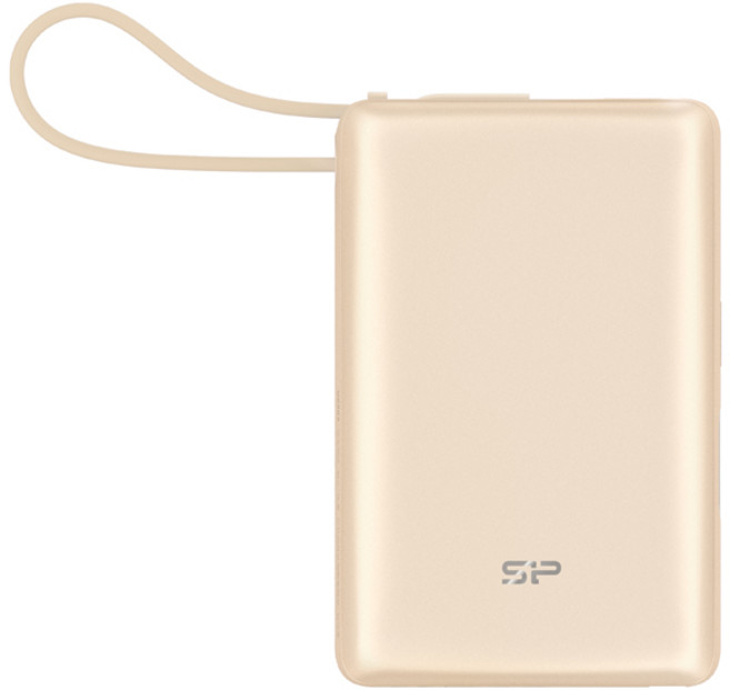 SP 行動電源 輕巧便攜 掛繩設計, 香檳金, CP10