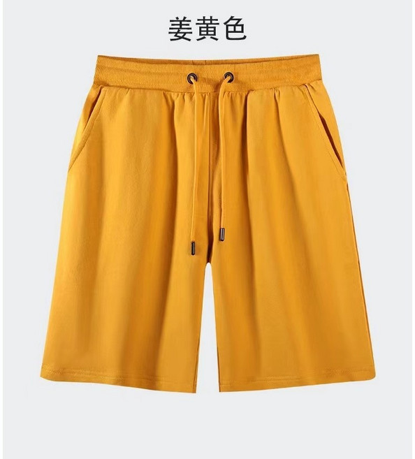 ZenPolo 全棉五分短褲 - 素面純棉 夏季休閑運動短褲
