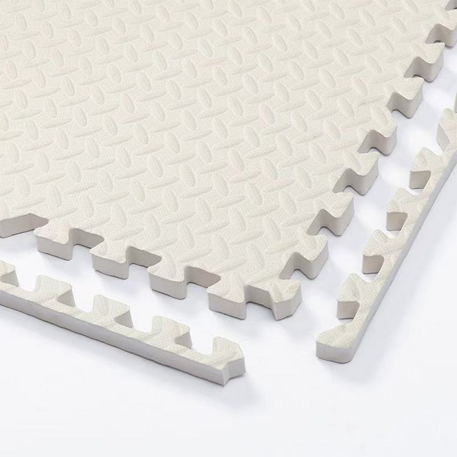 加大加厚巧拼地墊 30x30x2.5cm 隔音隔涼 運動遊戲墊 防摔 防潮, 白色,60x60厚2.5cm, 1個