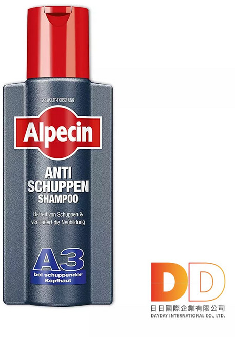 德國 Alpecin 咖啡因洗髮露 A3抗頭皮屑 250ml 強健髮根 3重滋養 油性髮質洗髮精, 1個