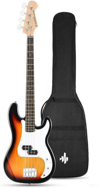 Donner DPB-510 初學電貝斯 漸層色 P型拾音器 4弦入門款, Sunburst, 1個, DPB-510S