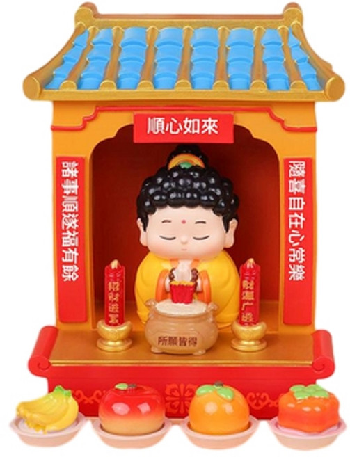 財神爺神龕 創意擺飾, 順心如來組合, 1個