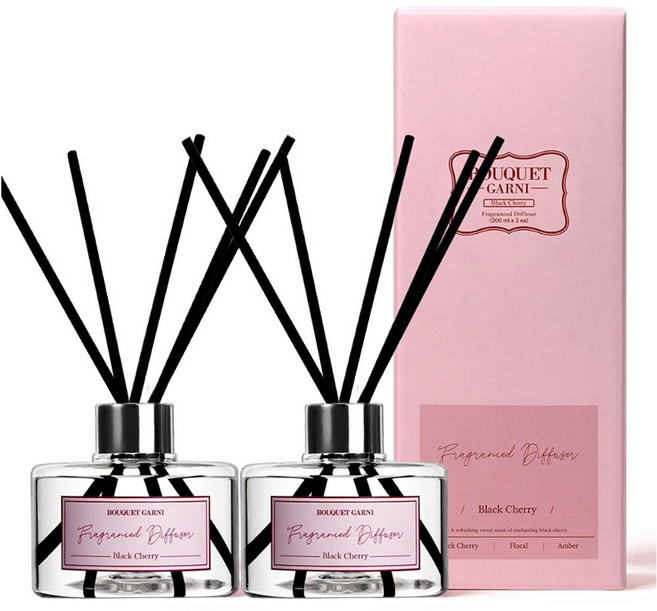 Bouquet Garni 璞珈妮 室內擴香瓶 2入裝200ml 寶寶香, 1個, 黑櫻桃, 200ml