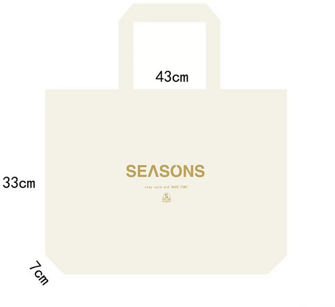 SEASONS 日常/度假天天背 帆布包 文青風格 厚磅大容量