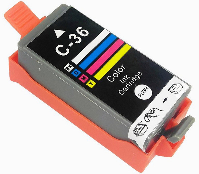 益繪 PGI-35 CLI-36 副廠墨水匣 (適用於 iP100 iP100B iP110B), 彩色, 1個