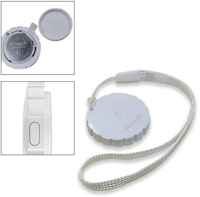 HANLIN TX02TAG 物品追蹤器 輕巧便攜 精準定位 鑰匙防丟器, 1個, 白色