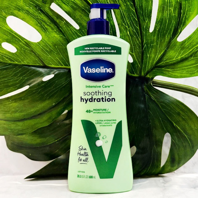 Vaseline Intensive Care nourishing moisture 保濕乳液, 1個, 蘆薈清爽600ML-2027/11