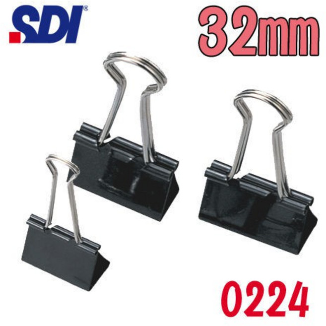 手牌 SDI 長尾夾 0224B (32mm), 1個