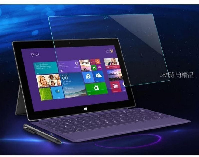 微軟 Microsoft Surface Pro 3 12吋 9H鋼化玻璃貼, 1個