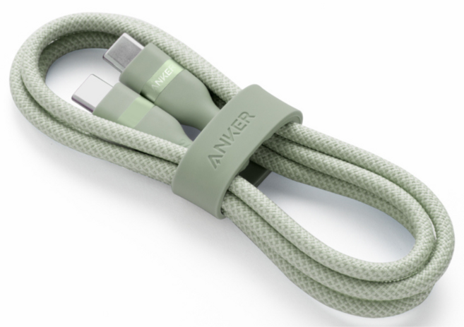 Anker 授權直營 超軟充電線 Type-C 240W 1.8m A82E2, 綠色, 1個