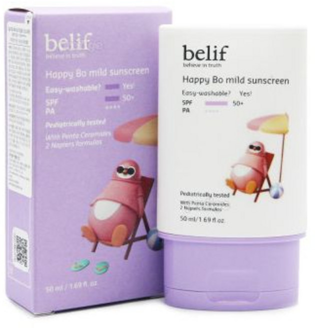 빌리프 해피보 마일드 선스크린 50ml 베이비선크림, 1개