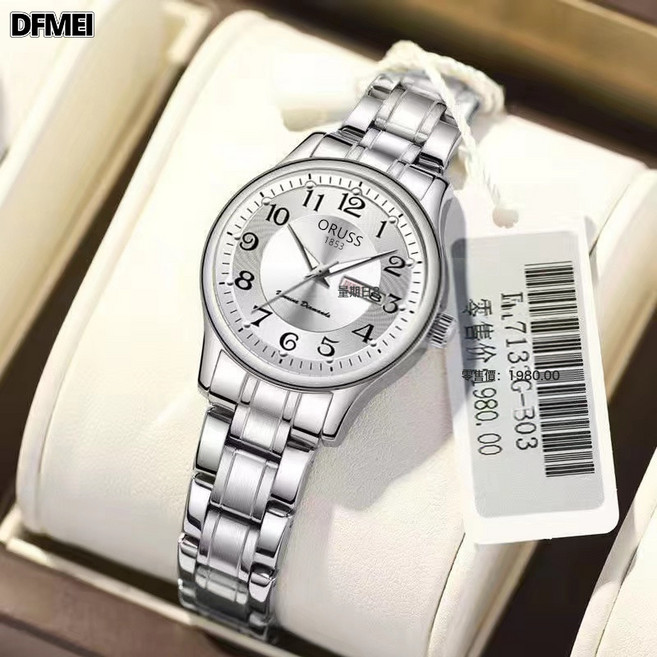 DFMEI 手錶女女表防水簡約氣質石英錶女士腕錶網紅手錶女