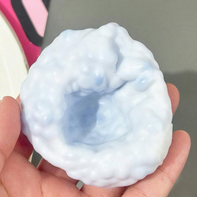 冰皮手作球 吵吵球 舒壓捏捏樂, 1個, 琉璃藍,大款6cm, 琉璃藍, 大款6cm