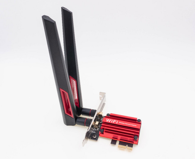 Intel AX210 Pro 電競版 WiFi6 PCI-e 網路卡 桌上型電腦 12DB, 1個, AX210網路卡
