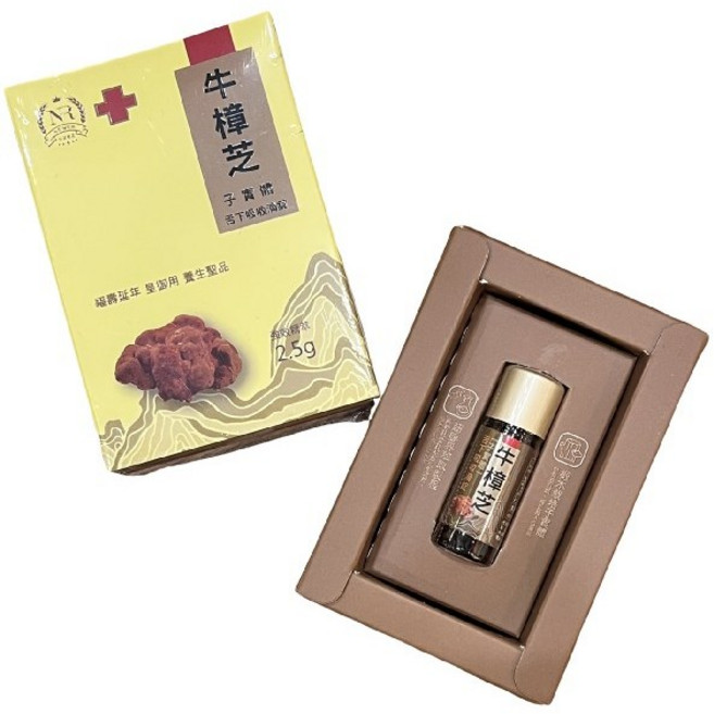 牛耳樟芝 牛樟芝子實體舌下吸收 滴劑 樟芝 保健食品, 2.5g, 1個