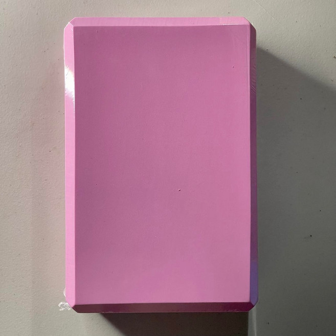 EVA瑜珈磚 瑜珈輔具, 1個, 粉色【180克】, 粉色, 180克