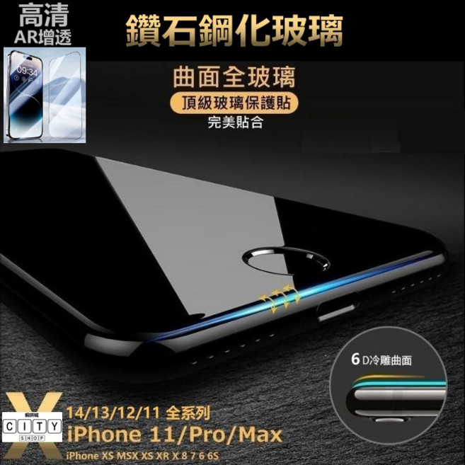 鑽石鋼化保護貼 iPhone 全系列 6D曲面 全螢幕覆蓋 霧面防窺 高清 疏油疏水 防指紋, 1個, 高清(鑽石鋼化),i15Pro