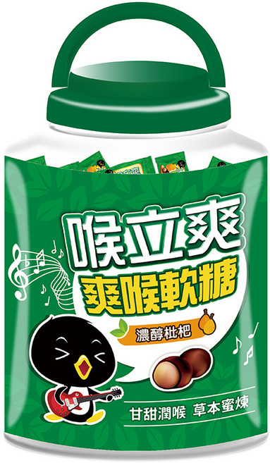 喉立爽 濃縮枇杷爽喉軟糖 甘甜潤喉 草本蜜煉, 400g, 1個