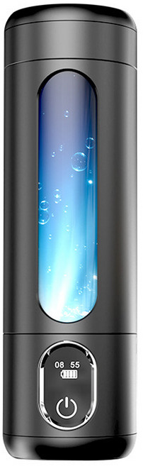 RTAKO 便攜式水素水杯 單次製氫6000PPB, 黑色, 1個