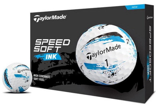 TaylorMade Speed Soft 墨水高爾夫球, 1個, 12入, 藍色