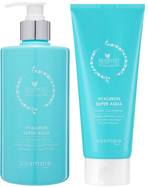 청정미인 히아루론 클렌징폼 500ml+200ml 세트, 1세트