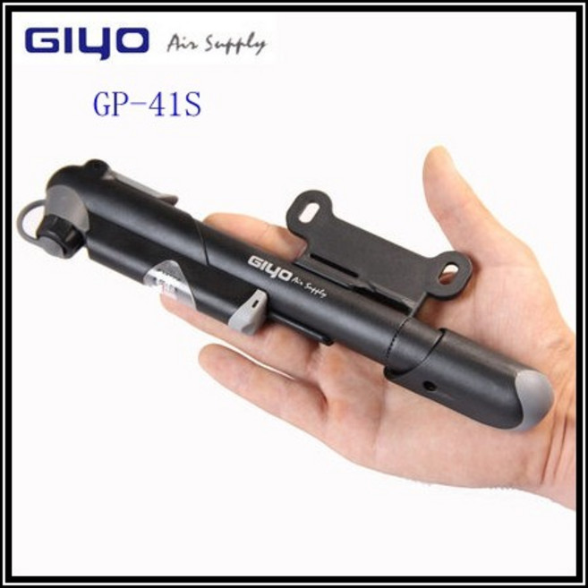 【台灣製】腳踏車 公路車 GIYO GP-41S 法式 美式 氣嘴 兩用 高壓 打氣筒 ( 附壓力表, 1個