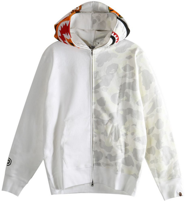 베이프 카모 샤크 후드 집업