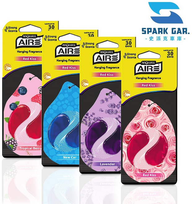 AROMATE AIRE香氛薄膜吊卡 適用於室內、車內、居家、浴室、廁所 有效空間芳香及除臭, 1個, 新車