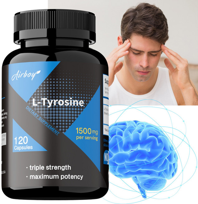 Airboy L-Tyrosine 1500mg 三倍強度 極致效力, 120組