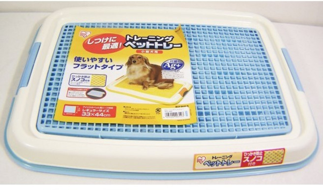 COCO 日本IRIS防抓平面狗便盆TFT-495 藍色附格網 小型犬, 1個