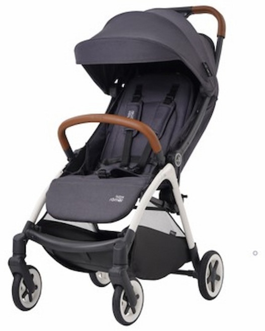 @企鵝寶貝@Britax Gravity II 單手自動收手推車 嬰兒 推車 手推車 【送雨罩或蚊帳 收納袋 杯架】, 深空灰