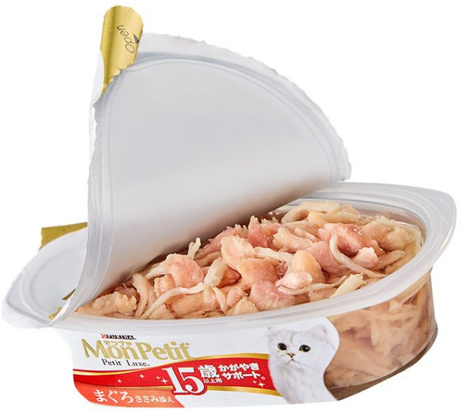 MonPetit 貓倍麗 珍饌餐盒, 1個, 熟齡15+雞鮪雙拼57g