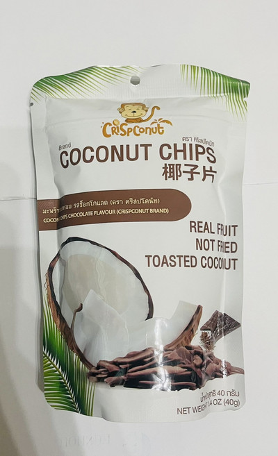 CRISP Conut 猴子牌 椰子片 巧克力風味, 40g, 1個