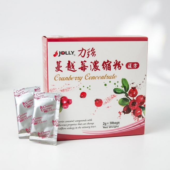 JOLLY 力強 蔓越莓濃縮粉 益生菌升級 女性呵護首選, 1個