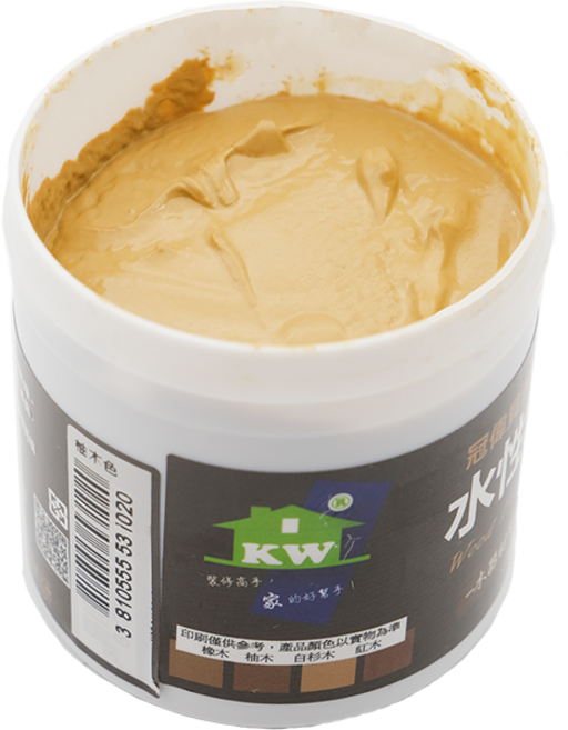 冠偉 水性木器補土 230g 附刮刀, 1個, 柚木色