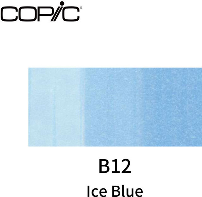 COPIC 酒精性雙頭麥克筆 單支, 1個, B12, 藍色系, B12