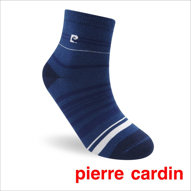 【Pierre Cardin 皮爾卡登】條紋細線涼感休閒襪 男襪 短襪 1/2襪 運動棉襪 潮襪 冰絲