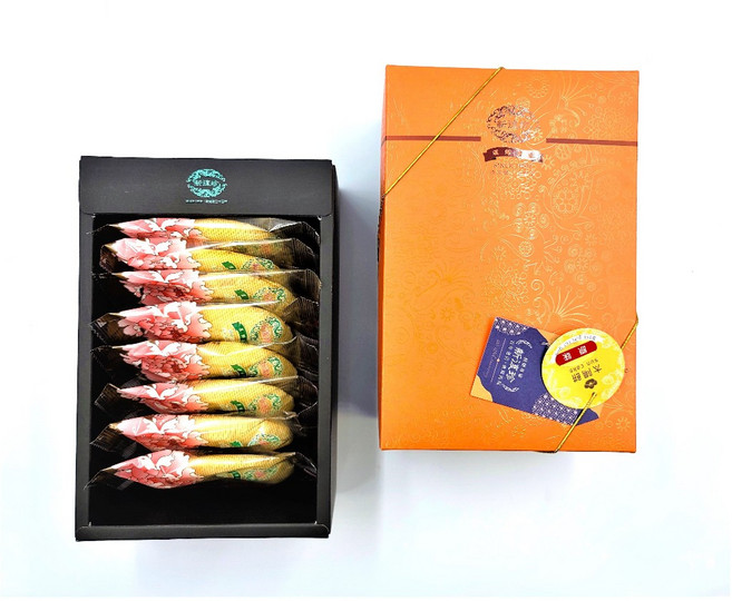新復珍 傳統太陽餅, 1個, 8入禮盒
