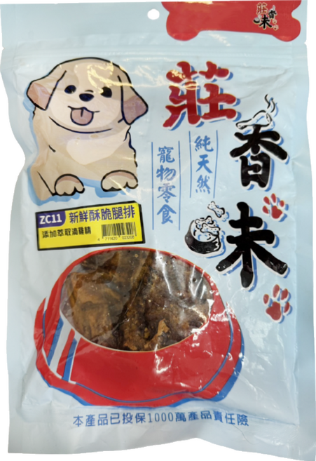 莊香味 犬用零食, 新鮮酥脆腿排, 150g, 1包
