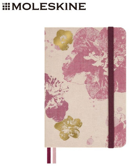 MOLESKINE 櫻花系列限量 筆記本 口袋型 橫線, 1個, 粉紅色