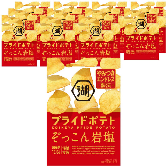 湖池屋 薯條三兄弟 滿滿巖鹽口味, 12個, 55g