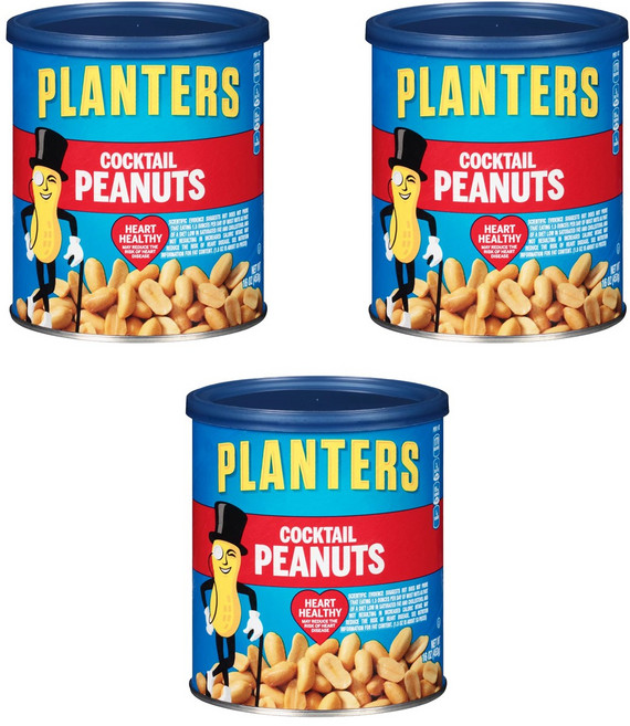 PLANTERS 雞尾酒花生, 453g, 3罐