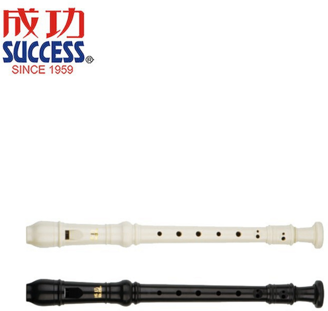 成功SUCCESS 英式直笛 2000C 型號 象牙白與黑色可選, 1個, 象牙白