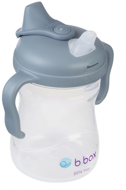 B.BOX 雙耳學習鴨嘴杯 水杯 BPA free, 1個, 莫蘭迪藍, 莫蘭迪藍